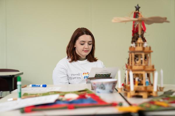 Student at desk